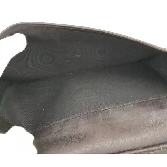 Authentic GUCCI Ssima GG Logo Brown Leather Long Trifold Wallet - Picture 7 of 7